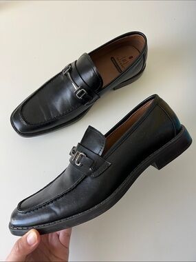 george men's dominic loafer casual dress shoes George Men's Dominic Loafer Casual Dress Shoes, Size: 9.5, Black